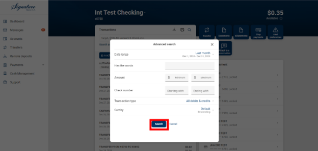 View and Download Transaction Information 6